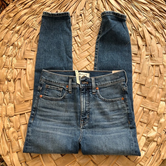 MADEWELL High Rise Skinny Jeans NWT - Picture 2 of 5